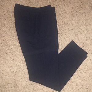 H&M navy blue straight leg ankle slacks